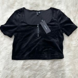 ASOS Velvet Crop TOP